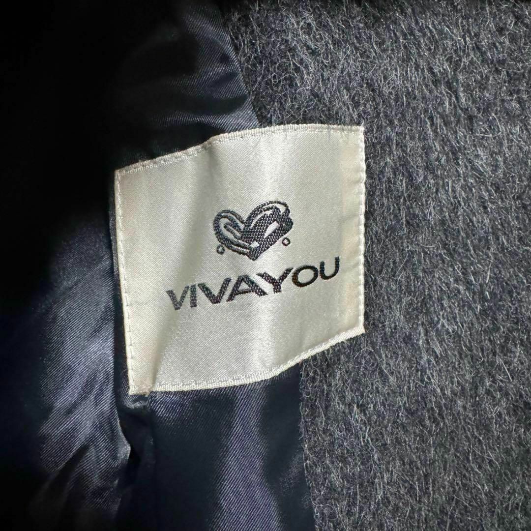 VIVAYOU(ビバユー)の【希少】VIVAYOU ロングコート ステンカラーコート ウールコート 無地 レディースのジャケット/アウター(ロングコート)の商品写真