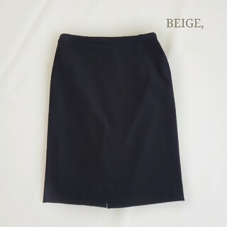 ベイジ(BEIGE,)のasa様 ベイジ タイトスカート 洗える ストレッチ 日本製 黒 ブラック(ひざ丈スカート)