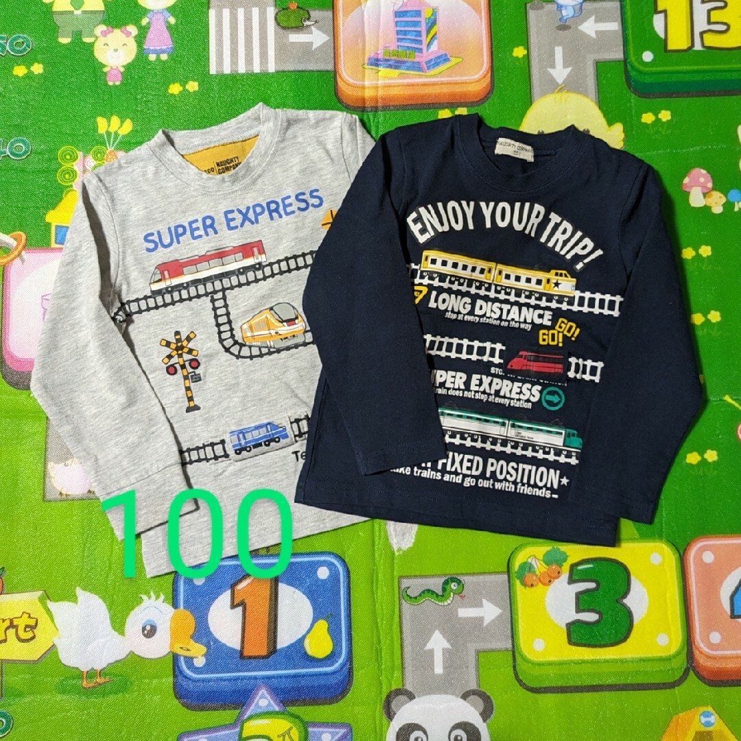 103.男の子　ロンT　100 キッズ/ベビー/マタニティのキッズ服男の子用(90cm~)(Tシャツ/カットソー)の商品写真