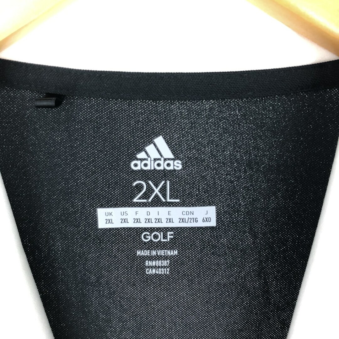adidas(アディダス)の古着 アディダス adidas GOLF 半袖 ポロシャツ メンズXXL /eaa430417 メンズのトップス(ポロシャツ)の商品写真
