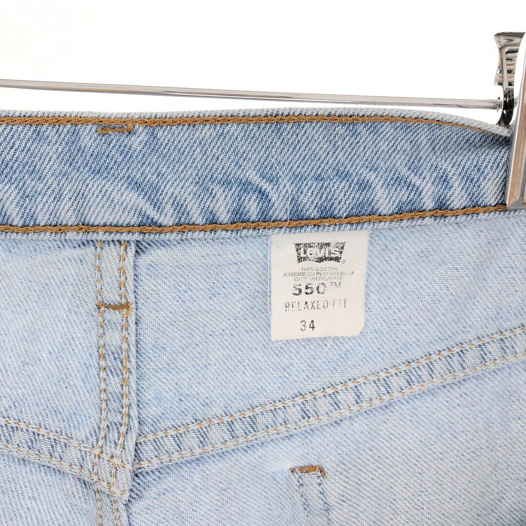 Levi's(リーバイス)の古着 リーバイス Levi's 550 RELAXED FIT カットオフ デニムショートパンツ メンズw33 /eaa382430 メンズのパンツ(ショートパンツ)の商品写真