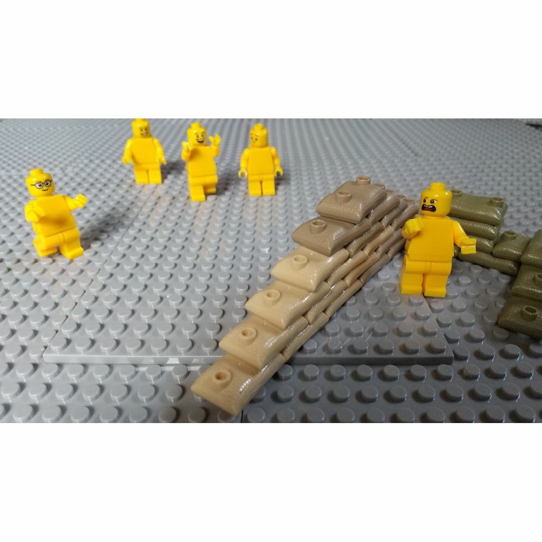 土嚢　LEGO互換　レゴブロック　プレゼント　戦争　戦地　インテリア　アーミー エンタメ/ホビーのフィギュア(ミリタリー)の商品写真