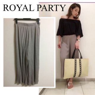 ROYAL PARTY  カットプリーツスカーチョ