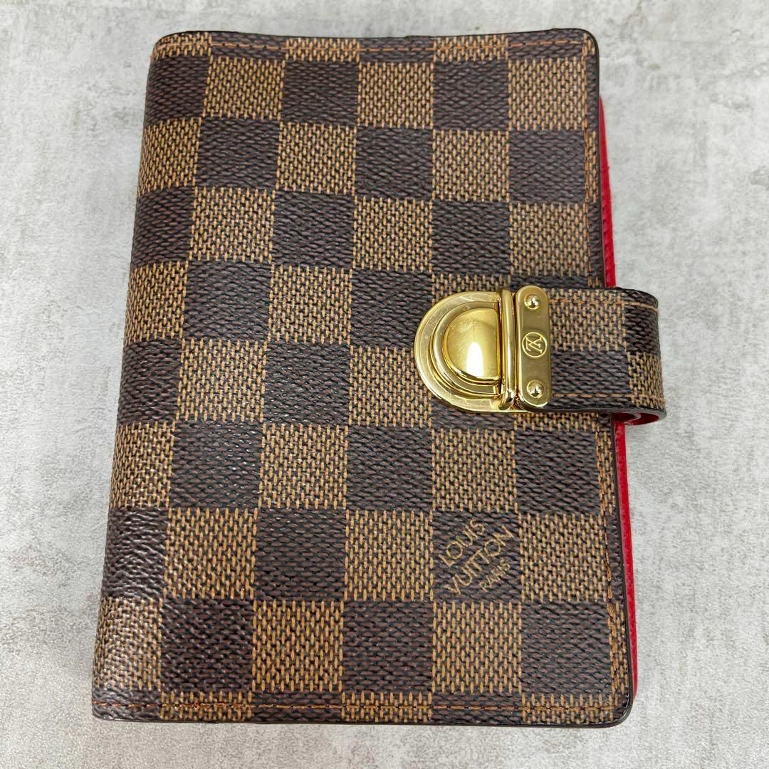 LOUIS VUITTON(ルイヴィトン)の美品 ルイヴィトン 手帳カバー アジェンダ コアラ PM  ダミエキャンバス レディースのファッション小物(その他)の商品写真