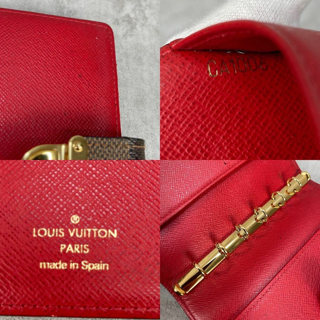 LOUIS VUITTON(ルイヴィトン)の美品 ルイヴィトン 手帳カバー アジェンダ コアラ PM  ダミエキャンバス レディースのファッション小物(その他)の商品写真