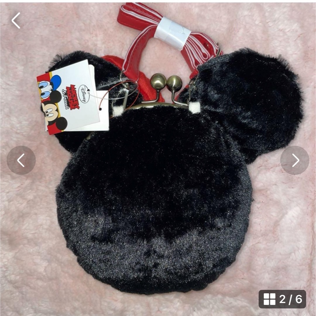 Disney(ディズニー)の最安値❣️新品　サンリオ　ミニー　キッズ　もこもこ　ショルダー　バッグ キッズ/ベビー/マタニティのこども用バッグ(ポシェット)の商品写真