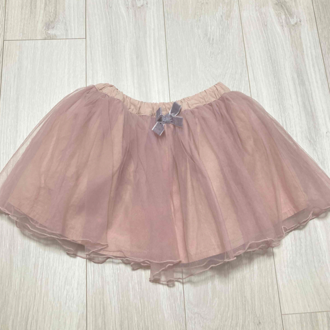 petit main(プティマイン)のpetit main チュールスカート🎀100 キッズ/ベビー/マタニティのキッズ服女の子用(90cm~)(スカート)の商品写真