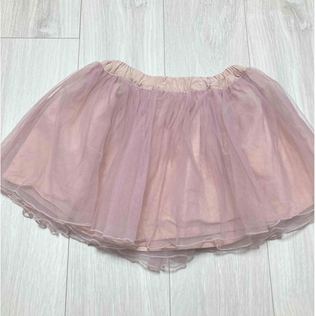 petit main(プティマイン)のpetit main チュールスカート🎀100 キッズ/ベビー/マタニティのキッズ服女の子用(90cm~)(スカート)の商品写真