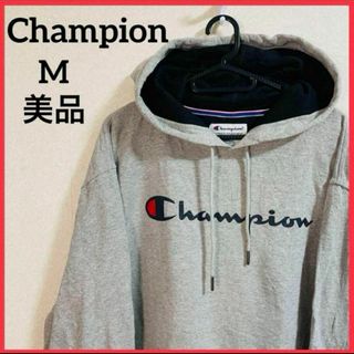 チャンピオン(Champion)の【希少】Champion 長袖パーカー プリントパーカー ワンポイント刺繍 ロゴ(パーカー)