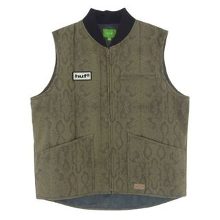 ハフ(HUF)のHUF ハフ ベスト 22AW × DICKIES ディッキーズ PYTHON INSULATED VEST パイソン ベスト カーキ系 L【中古】(ベスト)