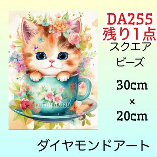 DA255♡ダイヤモンドアートキット♡teacupCAT