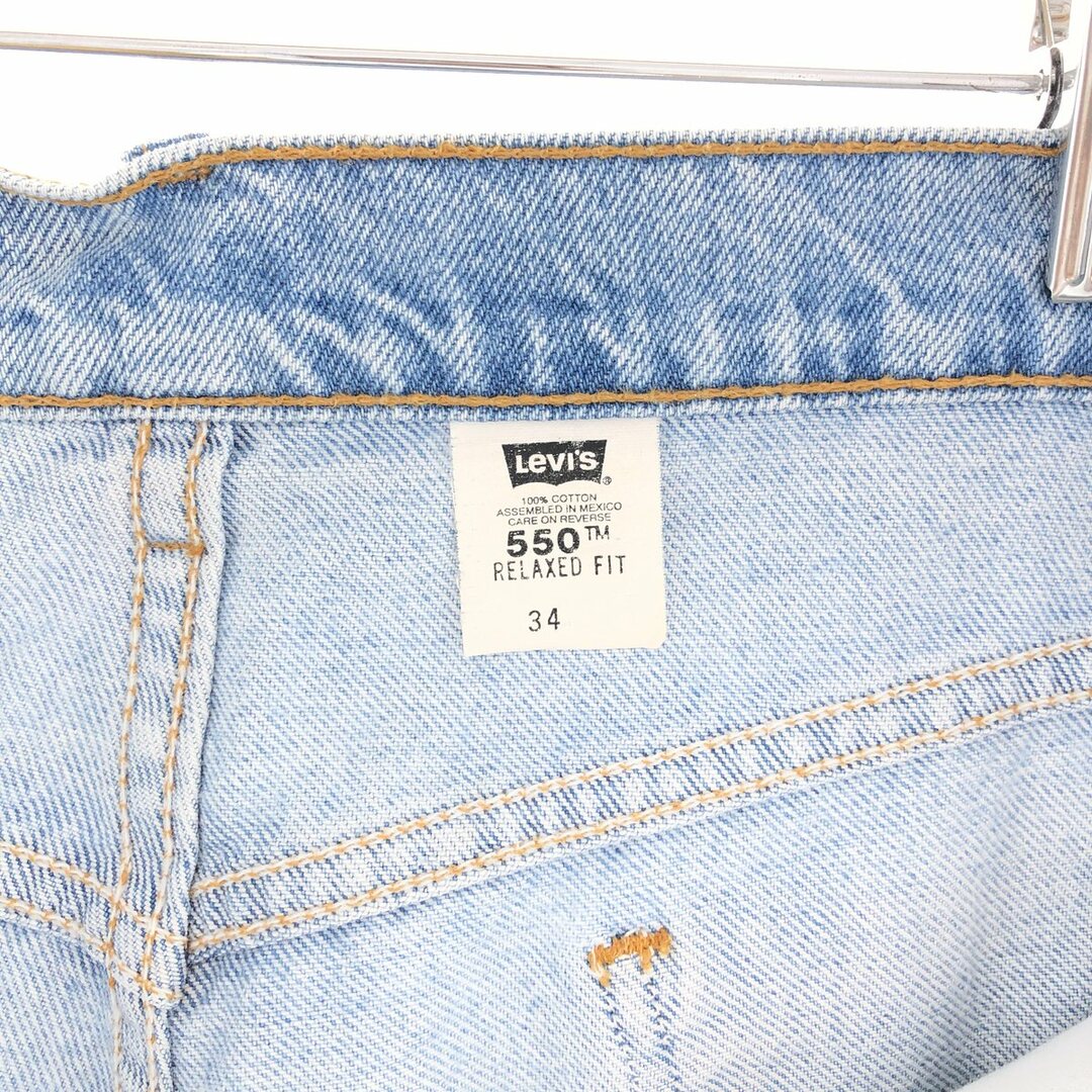 Levi's(リーバイス)の古着 90年代 リーバイス Levi's 550 RELAXED FIT デニムショーツ ハーフパンツ メンズw34 ヴィンテージ /eaa382454 メンズのパンツ(ショートパンツ)の商品写真