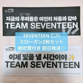 セブンティーン(SEVENTEEN)のSEVENTEEN セブチ FOLLOWAGAIN スローガン 仁川 2枚セット(アイドルグッズ)