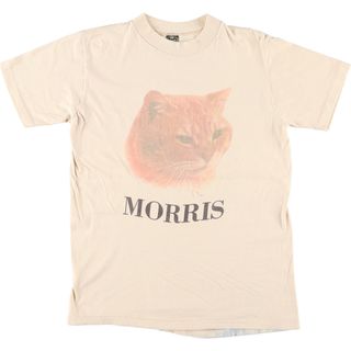 アンビル(Anvil)の古着 80年代 アンビル Anvil MORRIS ネコ柄 アニマルTシャツ メンズS ヴィンテージ /eaa428291(Tシャツ/カットソー(半袖/袖なし))