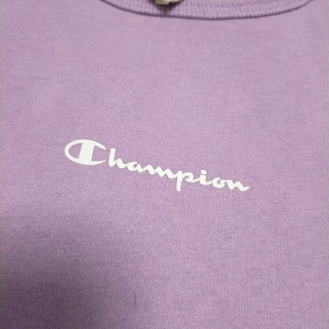 Champion(チャンピオン)のチャンピオン　バックプリントフレンチスリーブワンピース 120cm キッズ/ベビー/マタニティのキッズ服女の子用(90cm~)(ワンピース)の商品写真