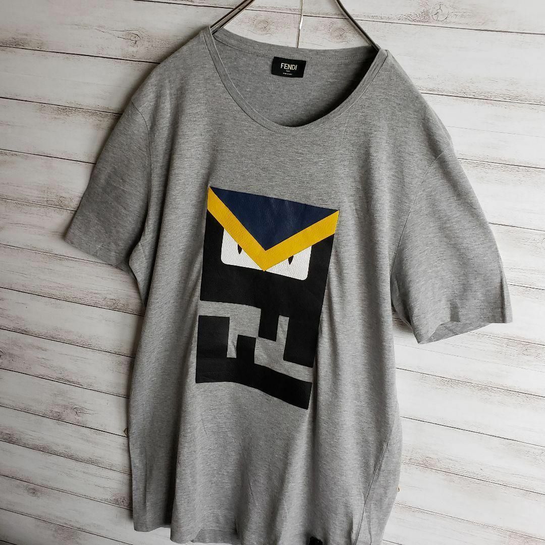 FENDI(フェンディ)の【最高デザイン】フェンディ モンスター バグズアイ ロゴT Tシャツ 52サイズ メンズのトップス(Tシャツ/カットソー(半袖/袖なし))の商品写真