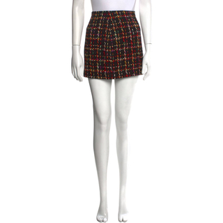 新品 ALICE+OLIVIA Tweed Pattern Mini Skirt