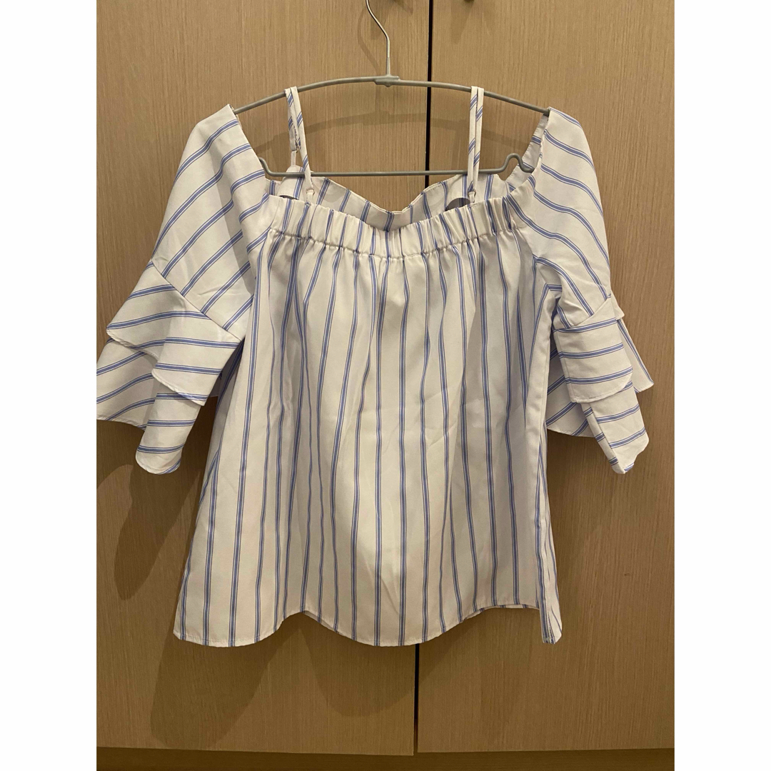 FOREVER 21(フォーエバートゥエンティーワン)のフォーエバー21 レディース トップス ストライプ 2way 夏服 レディースのトップス(シャツ/ブラウス(半袖/袖なし))の商品写真