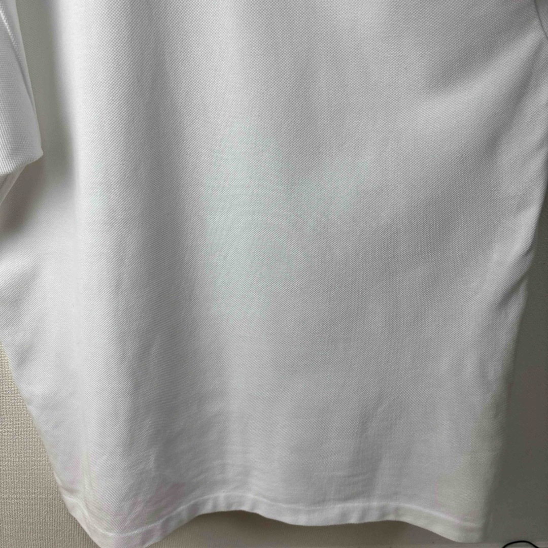 FRED PERRY(フレッドペリー)の人気　フレッドペリー　ポロシャツ　半袖　白　O ビンテージ　ホワイト　XL 古着 メンズのトップス(ポロシャツ)の商品写真