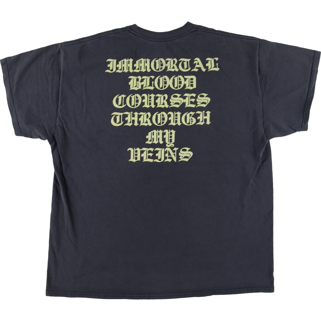 古着 VISIGOTH ヴィシゴス  両面プリント バンドTシャツ バンT メンズL/eaa436280 メンズのトップス(Tシャツ/カットソー(半袖/袖なし))の商品写真