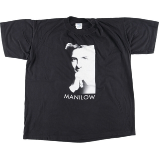 古着 90年代 WINTERLAND BARRY MANILOW バリーマニロウ 両面プリント バンドTシャツ バンT USA製 メンズXL ヴィンテージ /eaa436272(Tシャツ/カットソー(半袖/袖なし))