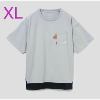 グラニフ(Design Tshirts Store graniph)の【XL】グラニフ　E.T. のぞく　レイヤードTシャツ　ET(Tシャツ/カットソー(半袖/袖なし))