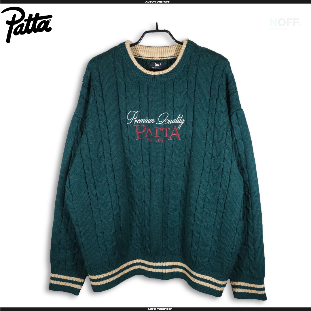 PATTA(パタ)のPATTA PREMIUM CABLE KNIT ニット セーターL  メンズのトップス(ニット/セーター)の商品写真