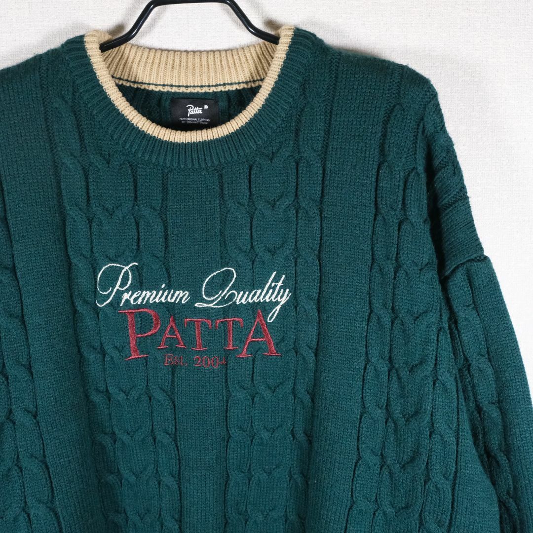 PATTA(パタ)のPATTA PREMIUM CABLE KNIT ニット セーターL  メンズのトップス(ニット/セーター)の商品写真