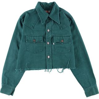 リーバイス(Levi's)の古着 リーバイス Levi's 裾カットオフ ウエスタン コットンジャケット レディースM /eaa435084(Gジャン/デニムジャケット)