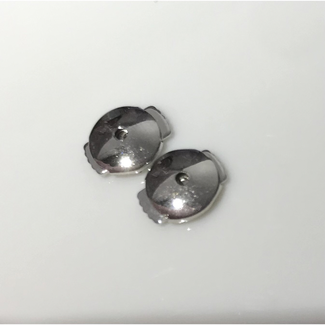 1ペア　シルバー キャッチ ピアス　円盤型 レディースのアクセサリー(ピアス)の商品写真