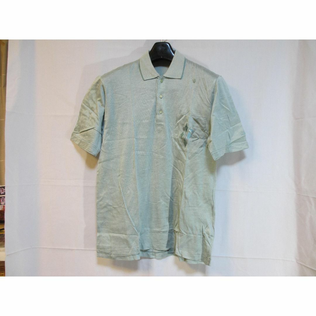 Dunhill(ダンヒル)のdunhill　ダンヒル　半袖　グリーン系　ポロシャツ　ゴルフクラブ　Lサイズ メンズのトップス(ポロシャツ)の商品写真