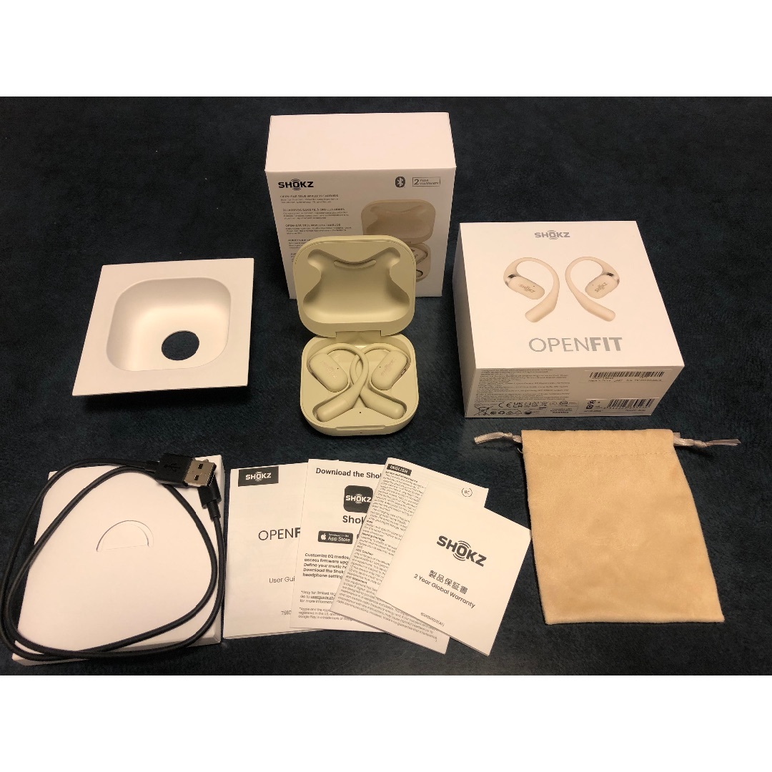 OpenFit Shokz 完全ワイヤレスイヤホン 耳を塞がない オープンイヤー