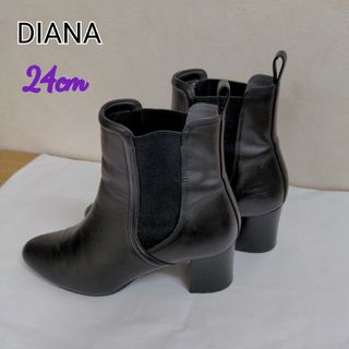 DIANA - DIANAブーツ　24cm  ブラック　used