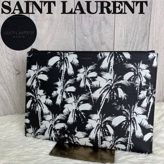 人気♡美品♡Saint Laurent サンローラン ボタニカル クラッチバッグ