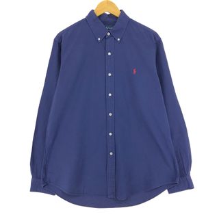 ラルフローレン(Ralph Lauren)の古着 ラルフローレン Ralph Lauren 長袖 ボタンダウンシャツ メンズL /eaa433377(シャツ)