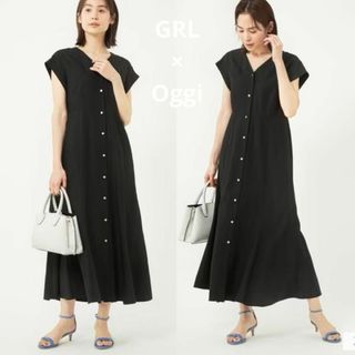 ユナイテッドアローズグリーンレーベルリラクシング(UNITED ARROWS green label relaxing)のグリーンレーベルリラクシング Oggiコラボマーメイドショートスリーブワンピース(ロングワンピース/マキシワンピース)