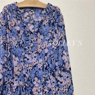 ノーリーズ(NOLLEY'S)のNOLLEY'S 花柄 ブラウス トップス 38 M(シャツ/ブラウス(長袖/七分))