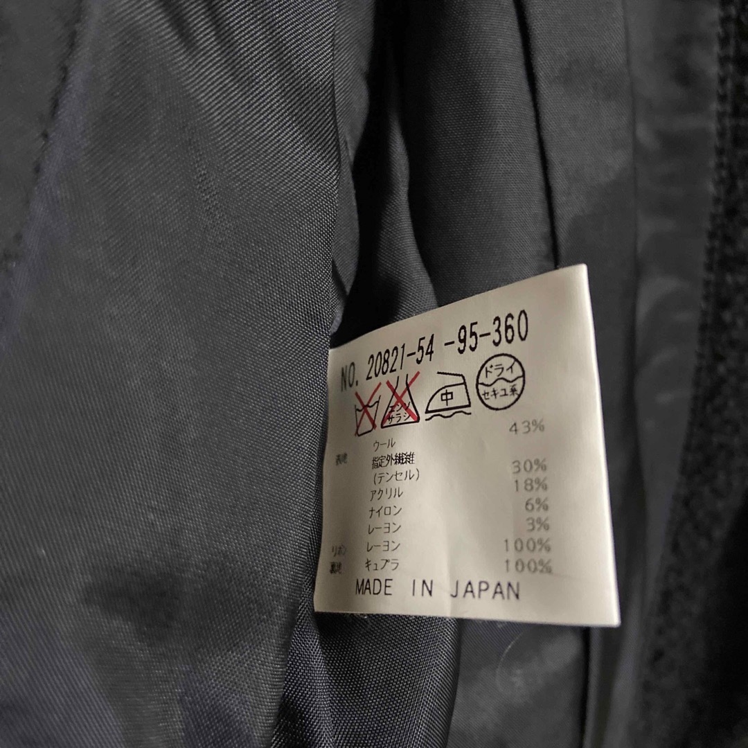 MANOUQUA マノーク ウール ジャケット ブラック テーラード メンズのジャケット/アウター(テーラードジャケット)の商品写真