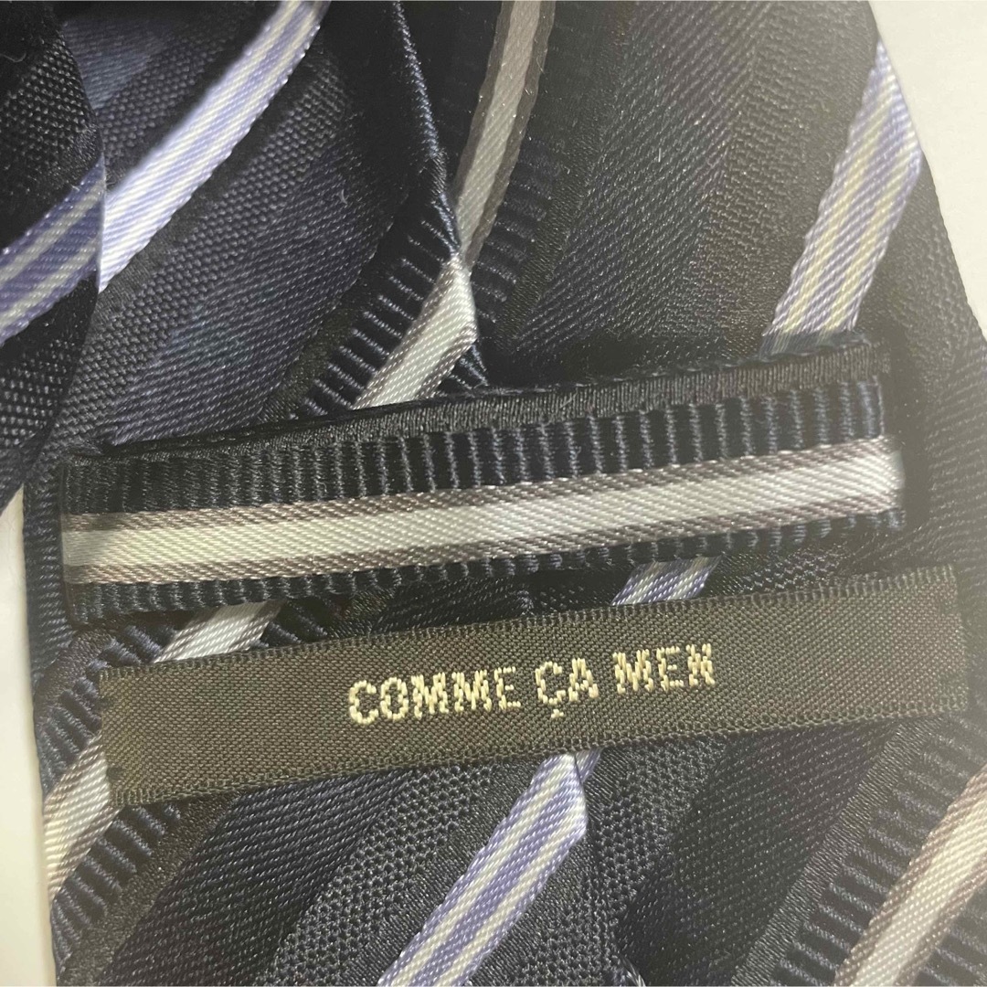 COMME CA MEN(コムサメン)のcomme ca men コムサメン ネクタイ　ネイビー メンズのファッション小物(ネクタイ)の商品写真