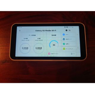 エーユー(au)のSAMSUNG Galaxy 5G Mobile Wi-Fi SCR01 ホワ…(その他)