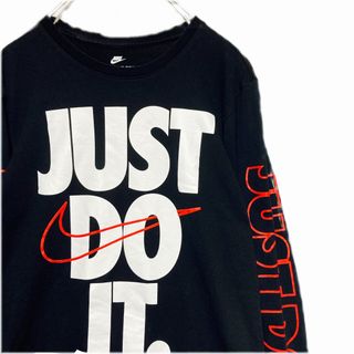 ナイキ(NIKE)のNIKE ナイキ JUST DO ITロゴ＆アームプリントロンT スウォッシュ(Tシャツ/カットソー(七分/長袖))