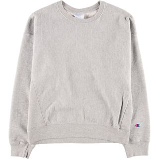 チャンピオン(Champion)の古着 チャンピオン Champion リバースウィーブ 復刻 単色タグ 無地 ブランクスウェットシャツ トレーナー レディースL /eaa433154(トレーナー/スウェット)