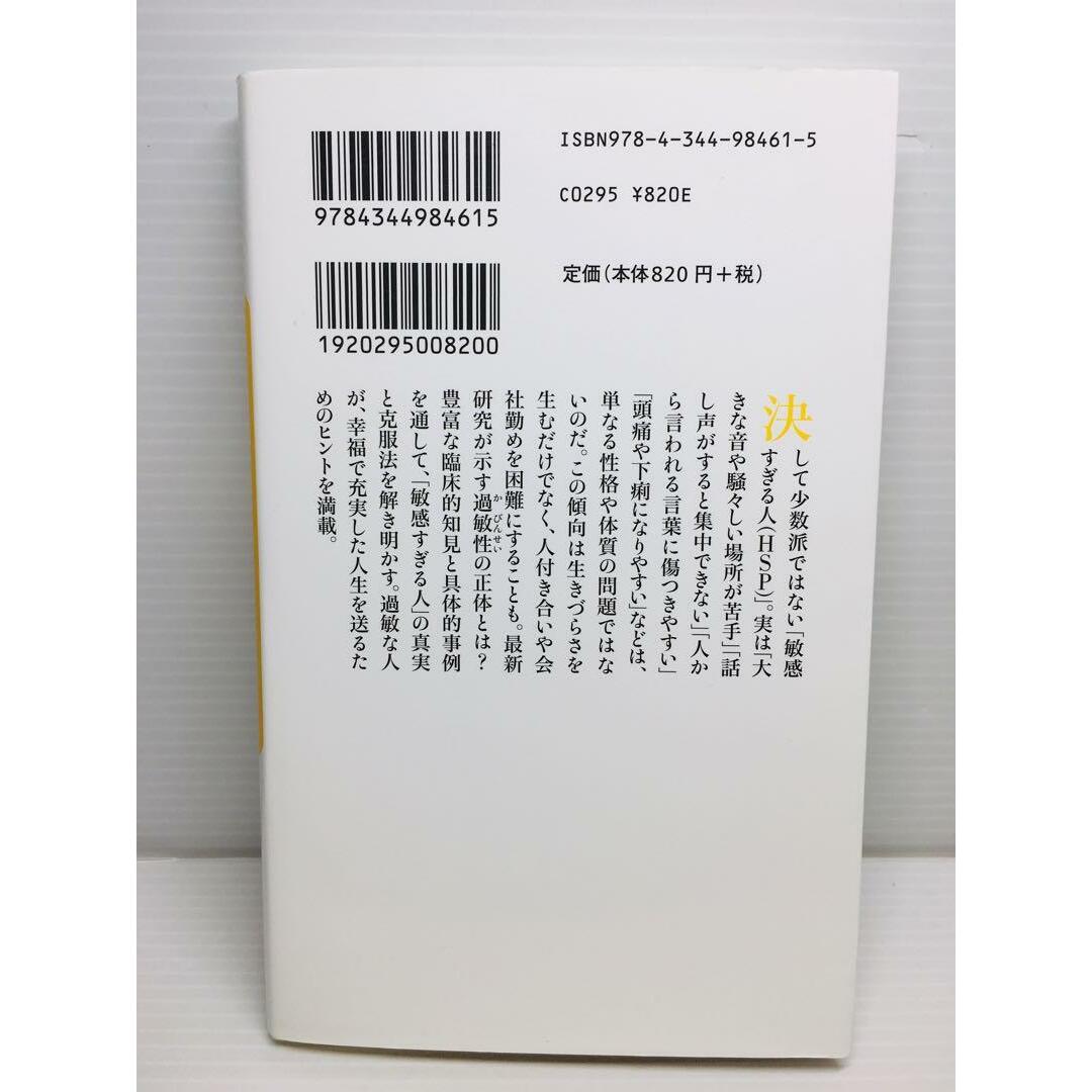 S0225-034　過敏で傷つきやすい人たち HSPの真実と克服への道 エンタメ/ホビーの本(文学/小説)の商品写真