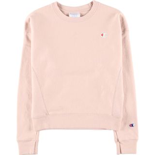 チャンピオン(Champion)の古着 チャンピオン Champion リバースウィーブ 復刻 単色タグ ワンポイントロゴスウェットシャツ トレーナー レディースXS /eaa433155(トレーナー/スウェット)