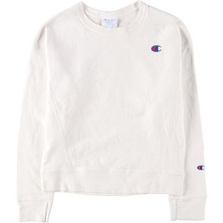 チャンピオン(Champion)の古着 チャンピオン Champion リバースウィーブ 復刻 単色タグ ワンポイントロゴスウェットシャツ トレーナー レディースS /eaa433156(トレーナー/スウェット)