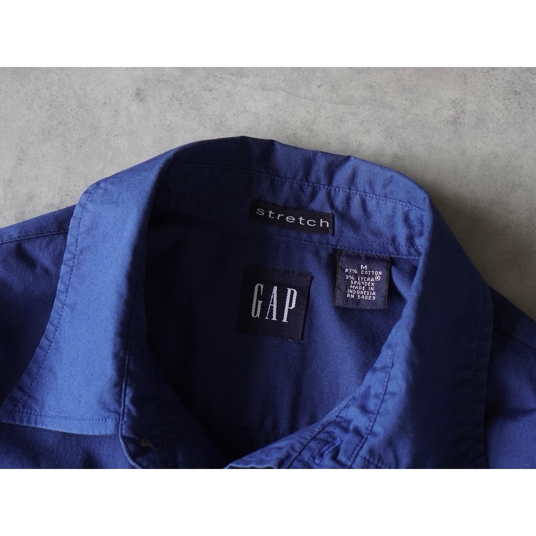 GAP(ギャップ)の00s OLD GAP 無地 長袖シャツ ダークブルー メンズのトップス(シャツ)の商品写真