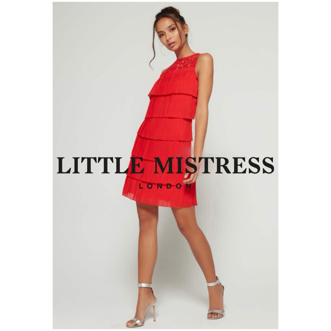 asos(エイソス)の新品未使用 Little Mistress プリーツレースミニドレス S レディースのフォーマル/ドレス(ミニドレス)の商品写真