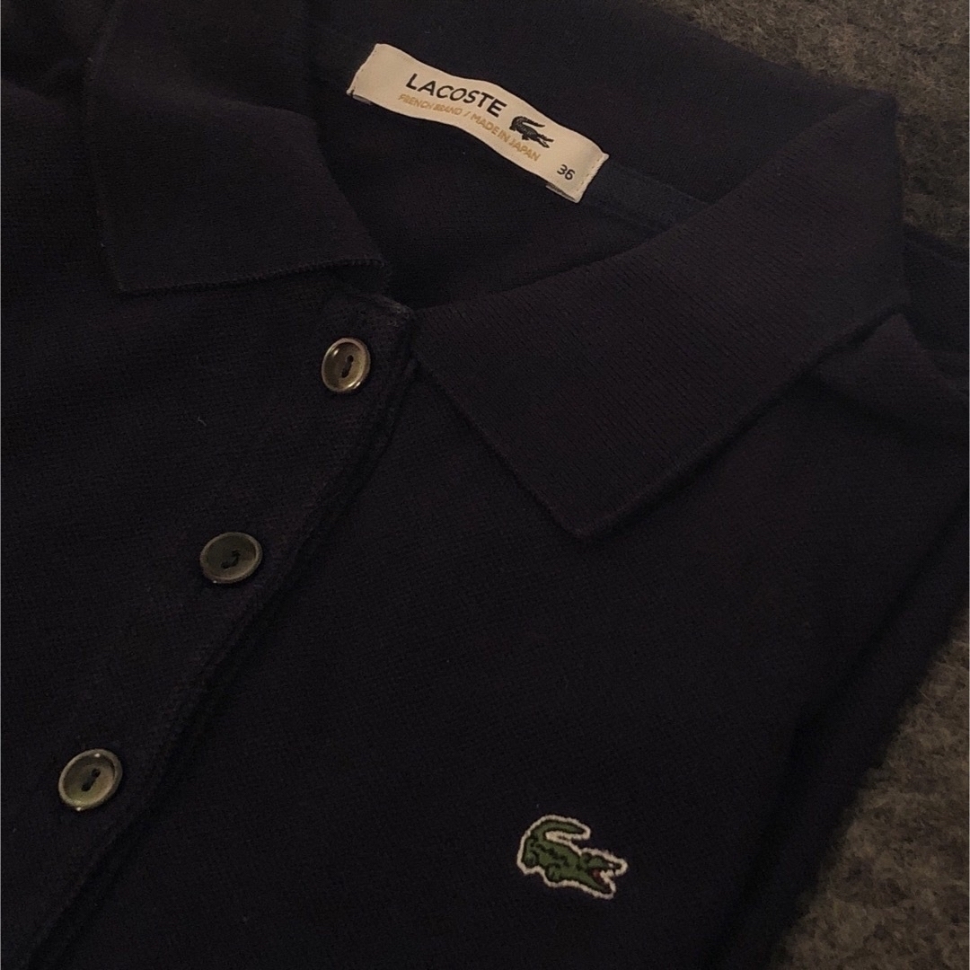 Lochie(ロキエ)のLACOSTE navy polo レディースのトップス(ポロシャツ)の商品写真