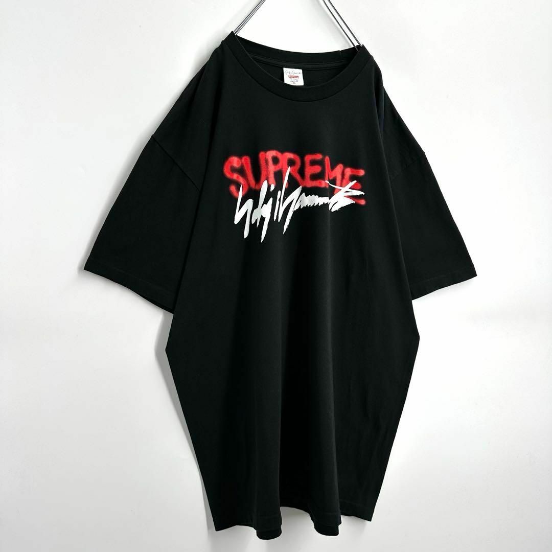 Supreme(シュプリーム)の【人気コラボ】希少XL　シュプリーム⭐️ヨウジヤマモト　センターロゴ　Tシャツ メンズのトップス(Tシャツ/カットソー(半袖/袖なし))の商品写真