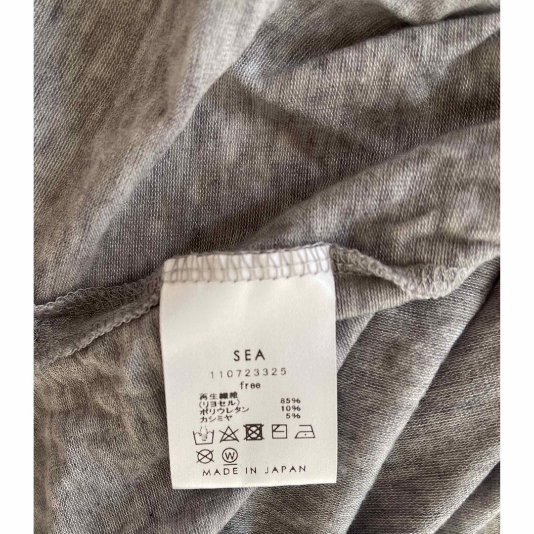 SEA(シー)のSEA CASHMERE L/S SKIN TEE カシミヤ スキン シー レディースのトップス(Tシャツ(長袖/七分))の商品写真